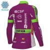 Maglia 2022 Bardiani-CSF Faizane Manica Lunga Winter Invernale Verde Lilla